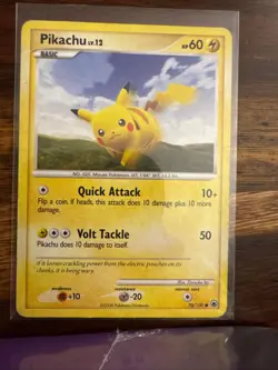 Pikachu 70/100 Common Majestic Dawn Pokemon Moderately Played - Image 1