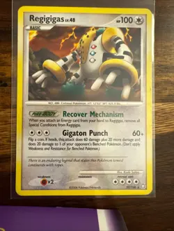 Regigigas 37/146 Rare Legends Awakened Pokemon Lightly Played - Image 1