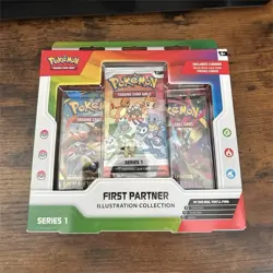Pokemon TCG First Partner Illustration Collection Series 1 Sealed Box - Image 1