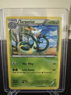 Pokemon Serperior 5/114 Black White Shattered Holo Rare Card - Image 1