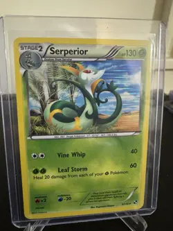 Pokemon Serperior 5/114 Black White Shattered Holo Rare Card - Image 2