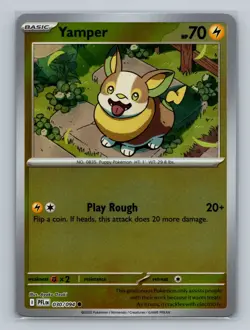 Pokemon ME02: Phantasmal Flames #030/094 Yamper Reverse Holo - Image 1