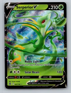 Pokemon SWSH12: Silver Tempest #007/195 Serperior V - Image 1