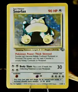 Snorlax Jungle Holo Pokemon No Reserve 11/64 LP/MP Last Bid Wins! Selling! - Image 1