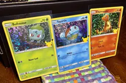 Pokemon McDonald’s 25th Anniversary Holo Set - Squirtle Bulbasaur Charmander NM - Image 2
