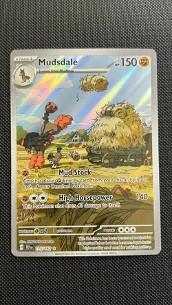 Mudsdale 175/162 Illustration Rare Temporal Forces Pokemon Near Mint - Image 1