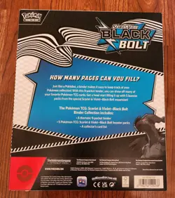 Scarlet & Violet - Black Bolt Pokemon Binder Collection (New, Sealed) - Image 2