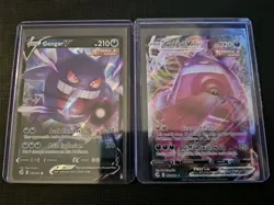 Gengar VMAX 157/264 & Gengar V 156/264 Fusion Strike Ultra Rare Pokemon TCG NM - Image 1