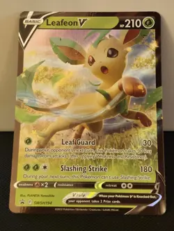 Pokemon Card TCG Leafeon V SWSH Black Star Promos SWSH194 Holo Promo NM - Image 1