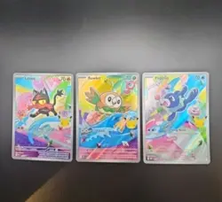 First Partner Illustration Collection Series 1 Gen 7 Alola Starters Pokemon TCG - Image 1