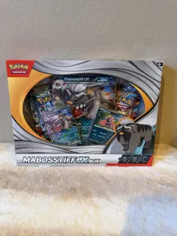 Pokemon TCG Mabosstiff EX Collection Box - New Sealed: 4 Booster Packs + Promos - Image 1