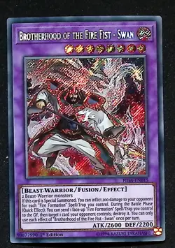 Brotherhood of the Fire Fist - Swan - FIGA-EN015 Secret Rare 1st Edition Yugioh - Image 1