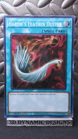 | Yugioh Harpie's Feather Duster EGO1-EN022 1st Edition Super Rare HP 🔥 | - Image 1