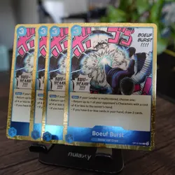 Boeuf Burst Playset - OP12-060 x4 - Legacy of the Master - One Piece TCG Mint - Image 1