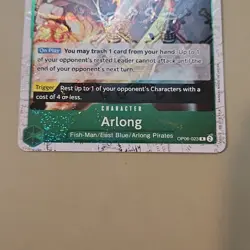 One Piece Jolly Roger Holo Arlong (OP06-023) OP06 Wings of the Captain TCG CCG - Image 4