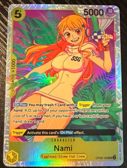 One Piece TCG OP08-106 (Nami) Two Legends NM Foil - Image 1