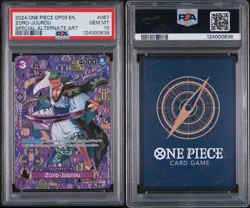 Bandai Zoro-Juurou Manga Alternate Art Foil OP09-067 One Piece PSA 10 - Image 3