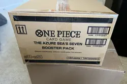 One Piece The Azure Sea's Seven OP-14-EB04 Sleeved 144 Packs Sealed Case - Image 1
