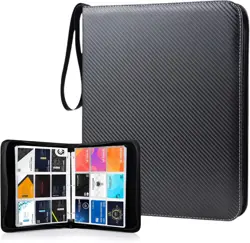Elegant Trading Card Binder with 900 Pockets and Zipper for Secure Storage - Image 3