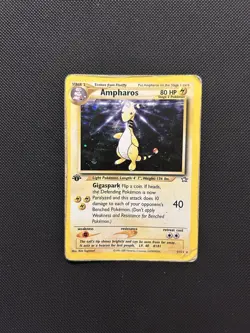Ampharos 1/111 1st Edition | Neo Genesis | Holo Pokemon Card HP - Image 1