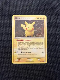 Ditto EX Delta Species Card 63/113 Pikachu Regular MP Condition 2005 *Read* - Image 1