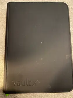 VaultX Exo-Tec Zip Binder for Trading Cards - 360 Pocket (9 per page) - BLACK - Image 1