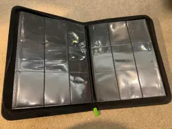 VaultX Exo-Tec Zip Binder for Trading Cards - 360 Pocket (9 per page) - BLACK - Image 2