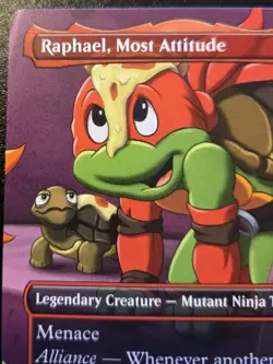 Raphael, Most Attitude (Borderless) 0199 Uncommon Ninja Turtles MTG - Image 2