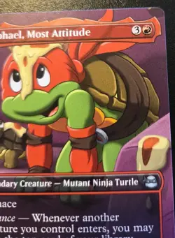 Raphael, Most Attitude (Borderless) 0199 Uncommon Ninja Turtles MTG - Image 3