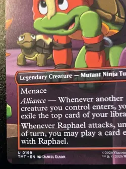 Raphael, Most Attitude (Borderless) 0199 Uncommon Ninja Turtles MTG - Image 4