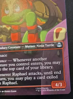 Raphael, Most Attitude (Borderless) 0199 Uncommon Ninja Turtles MTG - Image 5
