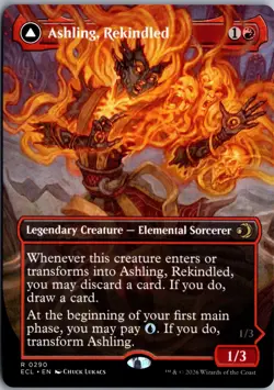 Ashling, Rekindled (Borderless) R Lorwyn Eclipsed 290 NM Magic - Image 1