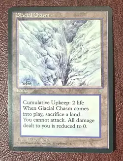 Glacial Chasm - MtG Ice Age - Uncommon NM 1995 - Image 2