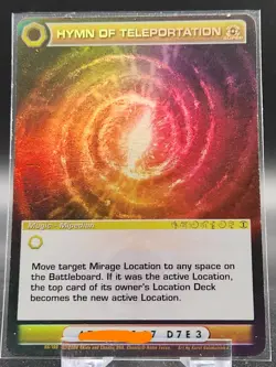 Chaotic Card : Hymn Of Teleportation Silent Sands Super Rare Mugic - Image 1