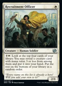 Recruitment Officer x1 1x FOIL The Brothers' War NM MTG - Image 1