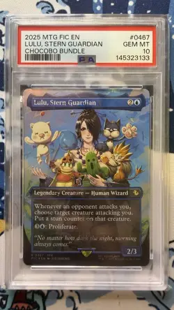 2025 MTG Final Fantasy LULU STERN GUARDIAN #467 Chocobo Track Foil PSA 10 GEM MT - Image 1