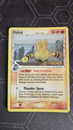 Elekid 48/101 Reverse Holo Pokemon Card EX Dragon Frontiers LP - Image 1