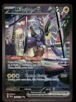 Pokemon Cards Miraidon ex 244/198 Scarlet & Violet SIR NM *3 - Image 1