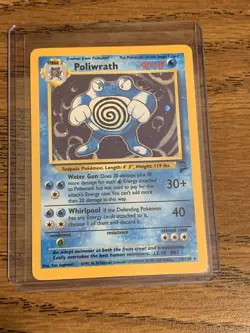 Poliwrath Base Set 2 Pokemon Card 15/130 Black Star Rare Awesome Condition - Image 1