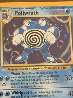 Poliwrath Base Set 2 Pokemon Card 15/130 Black Star Rare Awesome Condition - Image 2