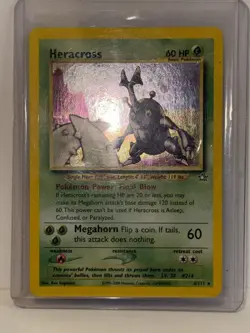 Pokemon TCG Heracross Neo Genesis Holo Card 6/111 Unlimited Rare - Image 2