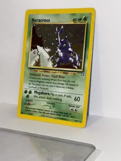 Pokemon TCG Heracross Neo Genesis Holo Card 6/111 Unlimited Rare - Image 3