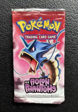 Pokemon TCG - EX Holon Phantoms - Gyarados Art - Vintage Booster Pack - Empty! - Image 1