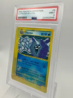 Pokemon Cloyster Expedition Reverse Holo Rare 80HP 008/165 PSA 9 English - Image 2