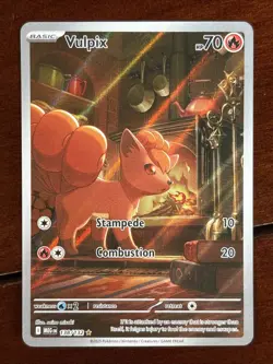 Pokemon Mega Evolution Vulpix 138/132 Illustration Rare - Image 1