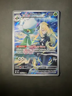 Pokemon TCG Destined Rivals Cynthia's Roserade Illustration Rare 184/182 - Image 1