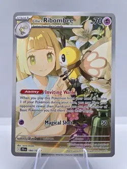 Lillie's Ribombee 164/159 Illustration Rare Journey Together Pokemon NM - Image 1