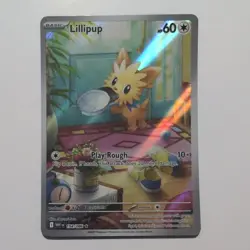 Pokemon Lillipup Illustration Rare Card 154/086 S&V White Flare - Image 1