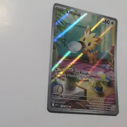 Pokemon Lillipup Illustration Rare Card 154/086 S&V White Flare - Image 2