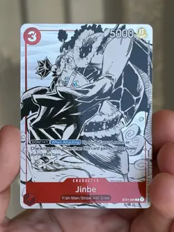 • Jinbe • ST01-005 Full Art Holo Gift Collection 2023 One Piece TCG NM - Image 4